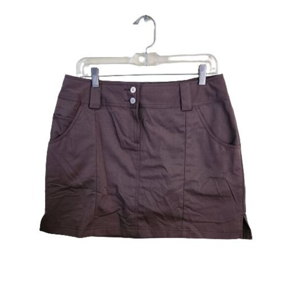 Adidas ClimaCool NWT Brown Skirt Matching Shorts 2 Piece Size 6 - Picture 1 of 7
